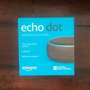 NEW in Box Echo Dot Smart speaker with Alexa - 3rd Generation, Charcoal